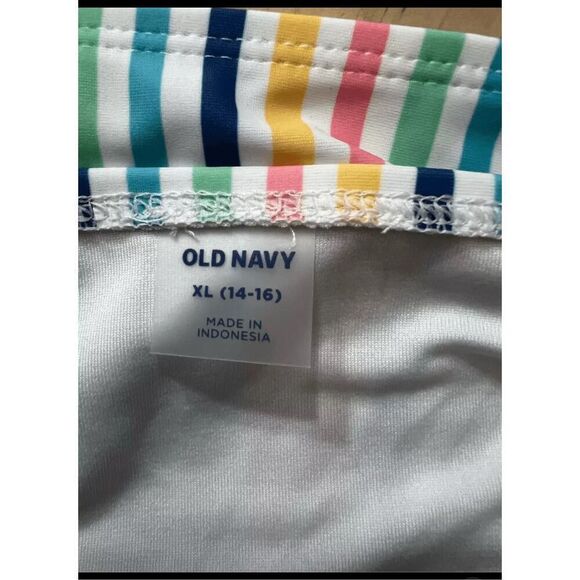 Old Navy Bikini Bottom Size XL(14-16) Vertical Stripe Multicolor Full Coverage - Picture 6 of 9
